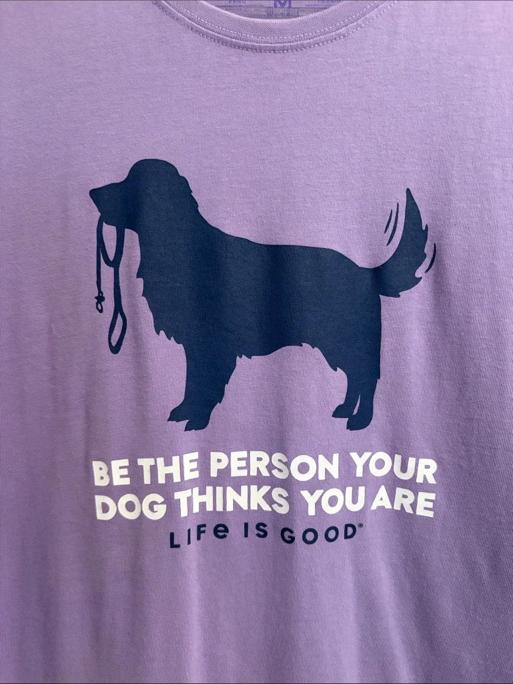 Two Life Is Good Women’s Sz Medium “Be the Person Your Dog Thinks You Are” Tees - Picture 3 of 7